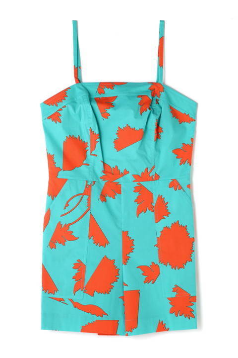DIANE von FURSTENBERG 《SWIM》SLVLS BEACH ROMPER