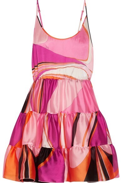 Emilio Pucci Libellula ruffled printed silk-organza mini dress
