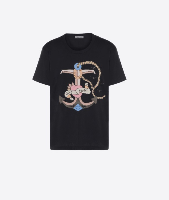 VALENTINO タトゥープリントTシャツ