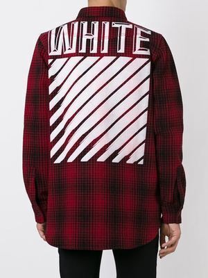 OFF-WHITE plaid print shirt