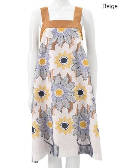 Chesty Big Flower Onepiece