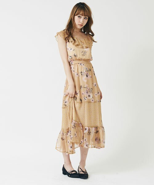 titty & Co. ミックスフラワーワンピース