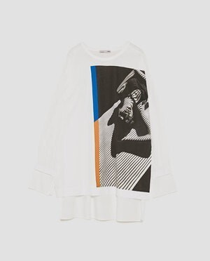 ZARA グラフィックTシャツ