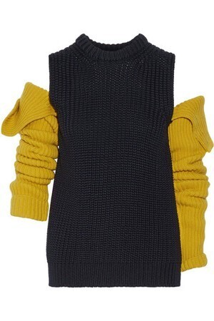 CALVIN KLEIN 205W39NYC Cutout wool sweater
