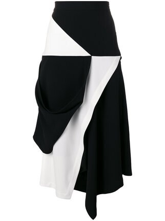 JW ANDERSON コントラスト アシンメトリースカート