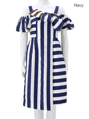 Chesty Mix Stripe Onepiece