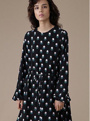 DIANE von FURSTENBERG Crew Neck Mini Dress