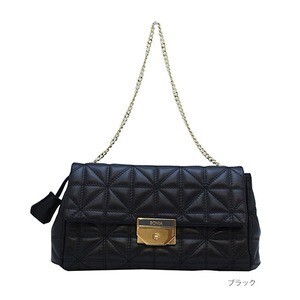 BONIA キルティング レザークラッチバッグ