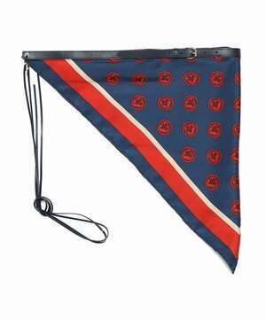 manipuri ホワイトベルトスカーフ　53×53