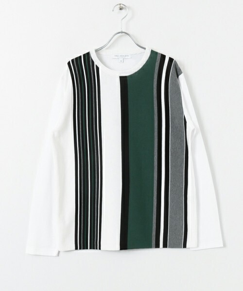 URBAN RESEARCH ランダムストライプロングスリーブTシャツ