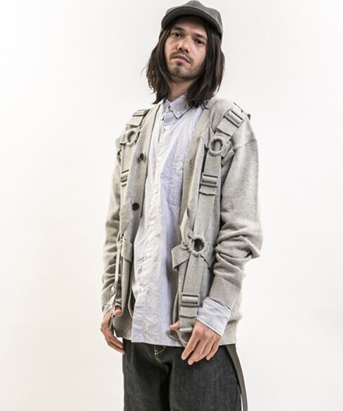 EGO TRIPPING 673104-EGO×PROPA PARACHUTE KNIT CARDIGAN カーディガン