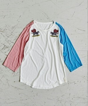 AlexanderLeeChang pinyapple stich raglun 3/4 T