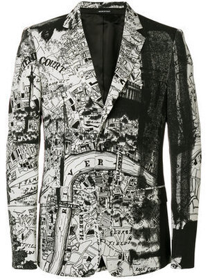 Alexander McQueen London Map ブレザー