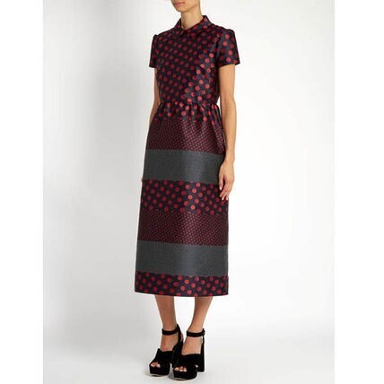RED VALENTINO ジャガードロングワンピ