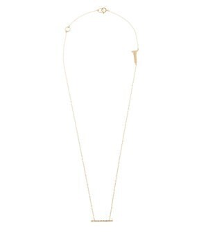 HIROTAKA Gossamer Diamond Short Bar Necklace