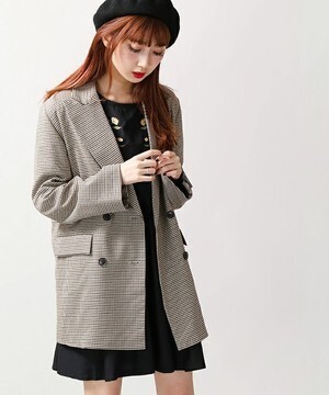 WEGO レトロチェックオーバージャケット