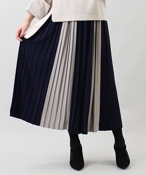 RACEA バイカラープリーツスカート | すべての商品 | RACEA ONLINE STORE ラシア公式通販サイト