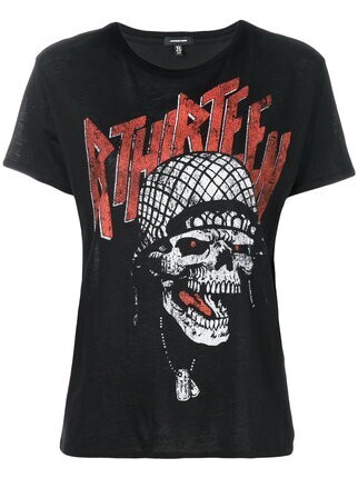 R13 スカルプリントTシャツ