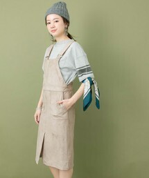 URBAN RESEARCH UR フェイクスウェードサロペットスカート