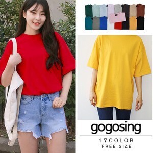 gogosing 【GOGOSING】活用満点無地半袖Tシャツ★p000cbgm