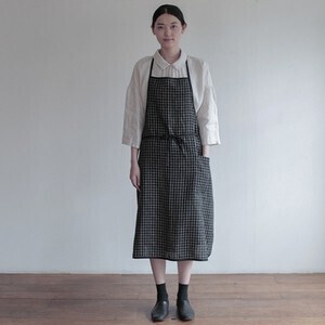 fog linen work リネンパイピングエプロン セシル