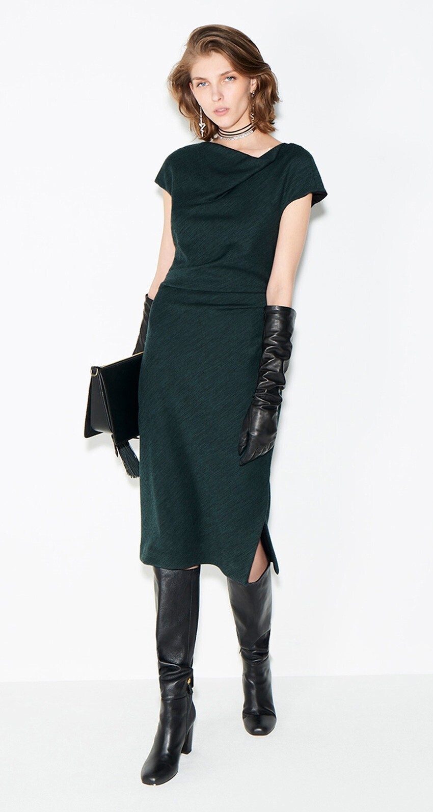 PAULE KA Dress in neoprene jersey