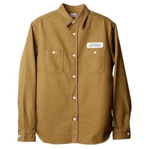 STANDARD CALIFORNIA SD Work Logo Wappen Heavy Flannel Shirt