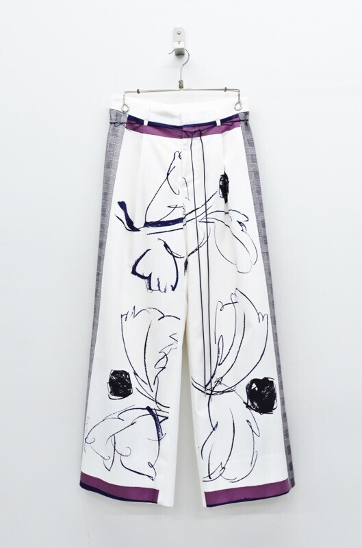 Jens PANEL PRINT WIDE PANTS