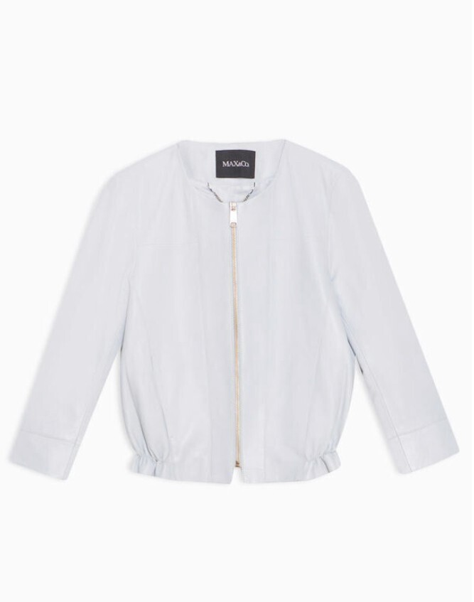 MAX & Co. レザーボンバージャケット