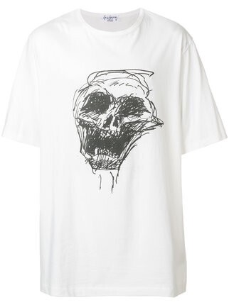 Yohji Yamamoto スカルプリント Tシャツ