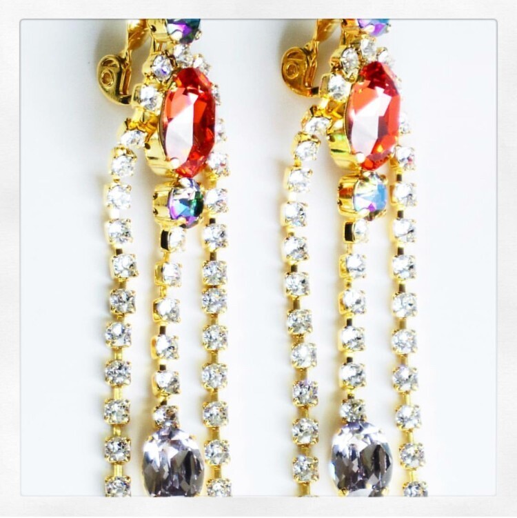 CITRON Bijoux Multi fringe earrings.