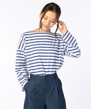 NOLLEY'S ボーダープルオーバーカットソー