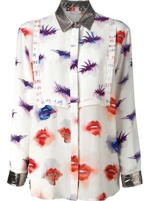 MSGM プリント柄 シャツ