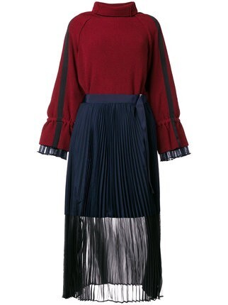 sacai ニット ドッキングワンピース