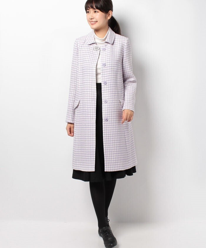 Debut de Fiore ステンカラー千鳥コート