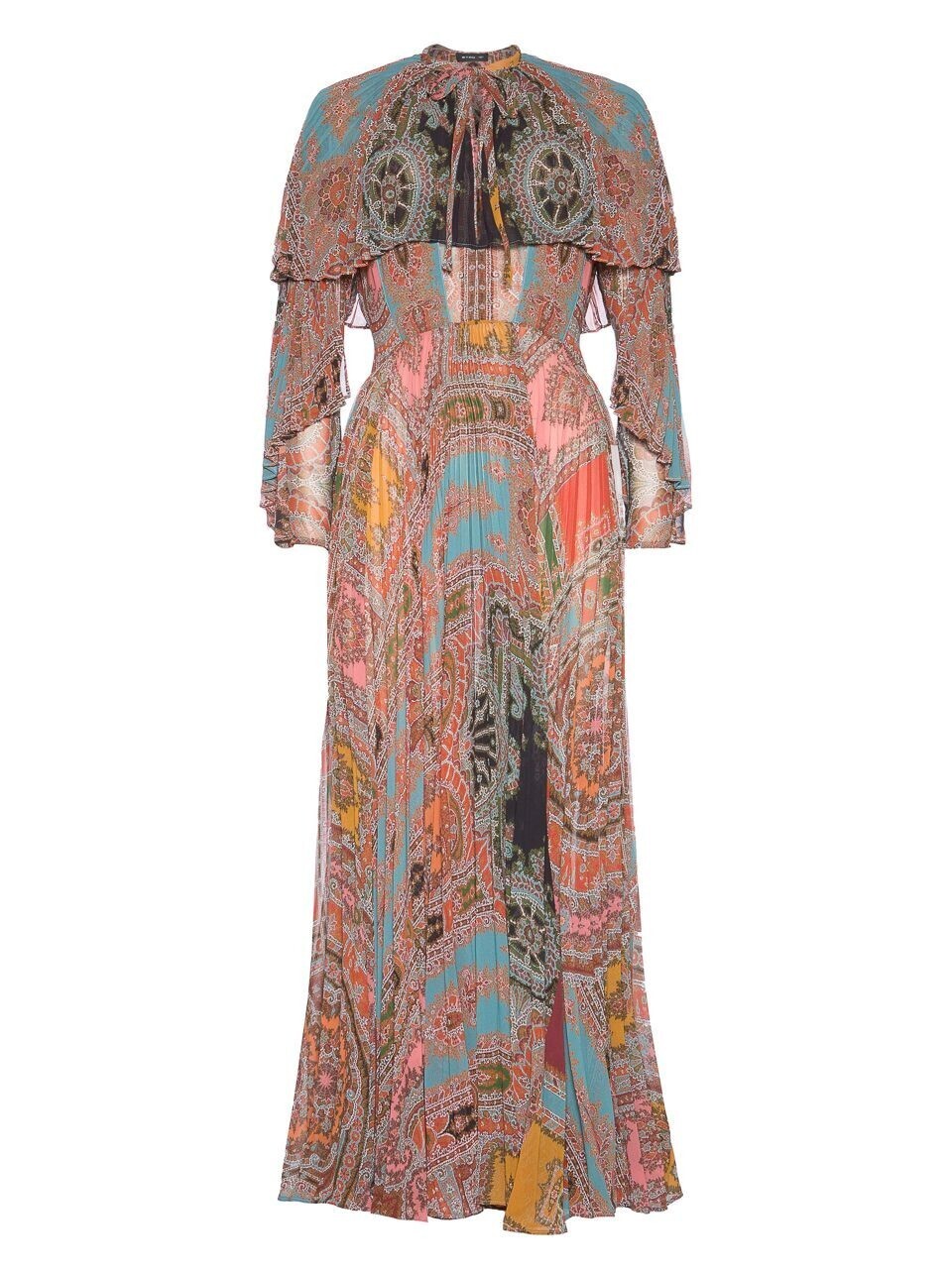 ETRO CAPE-EFFECT DRESS