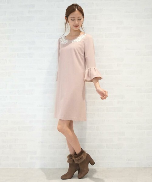 JILL by JILLSTUART ◆エンブロイダリーシフトドレス