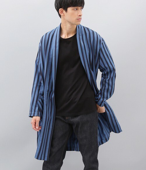 ADAM ET ROPE' バイカラーストライプガウン
