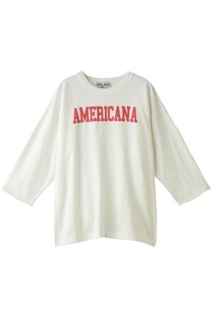 AMERICANA 7分袖フットボールTシャツ（ヴィンテージ加工）