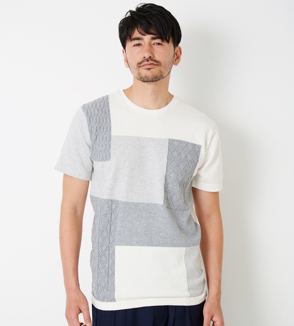 KATHARINE HAMNETT LONDON PANEL CABLE KNIT SEW