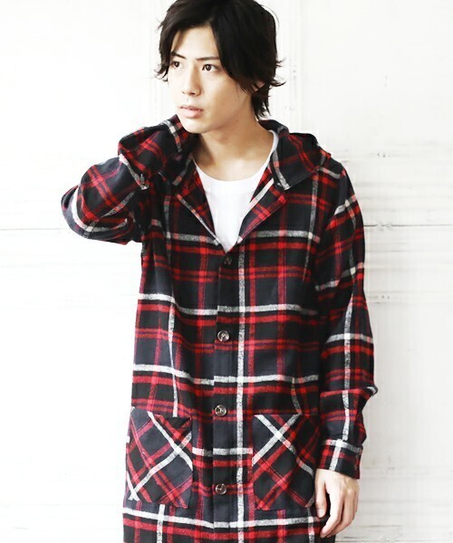 JIGGYS SHOP ロングチェックパーカー