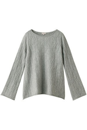 DEMYLEE ウールカシミアケーブルニットプルオーバー