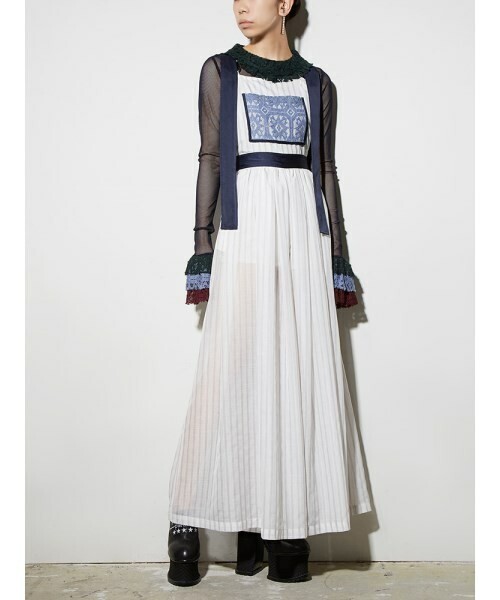 PAMEO POSE SPRING STRIPE OVERALL