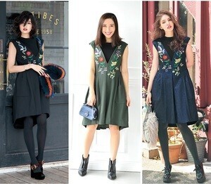 Chesty Original Embroidery Onepiece
