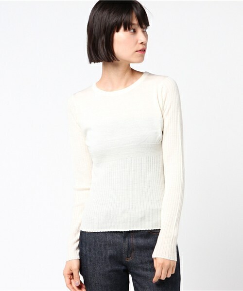 SLY WASHABLE WOOL C/N HG TOPS