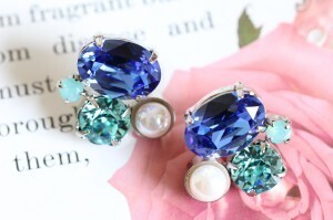 Emiko Watanabe collection ビジューピアスP3057-B | EMIEL couture