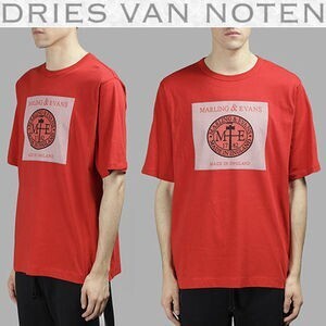 Dries Van Noten MARLING & EVANSプリントTシャツ Red