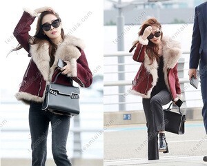 Teamlala 韓国系 女子アイドル 少女時代 ジェシカ 秋冬私服 制服衣装 MAMAMOO 空港ファッション ジャケット