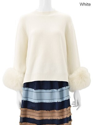 Chesty MissAdora　Sleeve Fur Knit