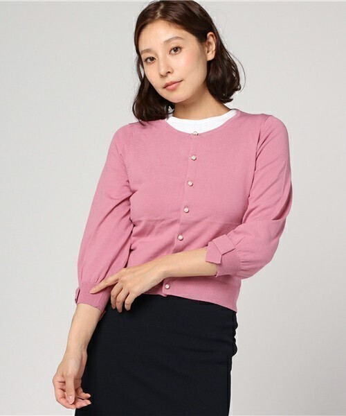 WILLSELECTION 袖リボンカーディガン